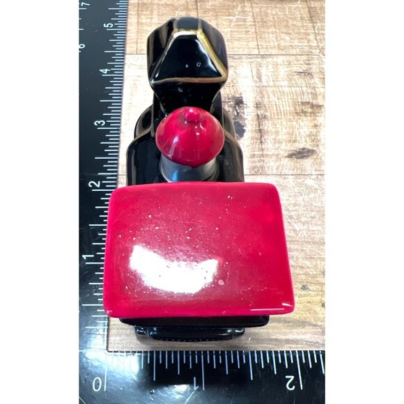 Ceramic Train Engine Trinket Box With Gold Accents & Hinged Lid - Picture 6 of 6